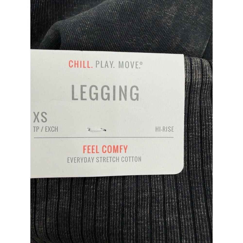 Aerie Chill Play Move Leggings XS Ribbed Pocket Stretch Cotton Jogger NWT Acid - Picture 5 of 11